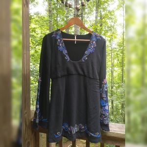 Free People bell sleeve tunic/mini dress